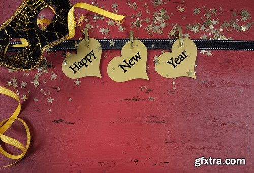 Happy New Year background, 8 x UHQ JPEG