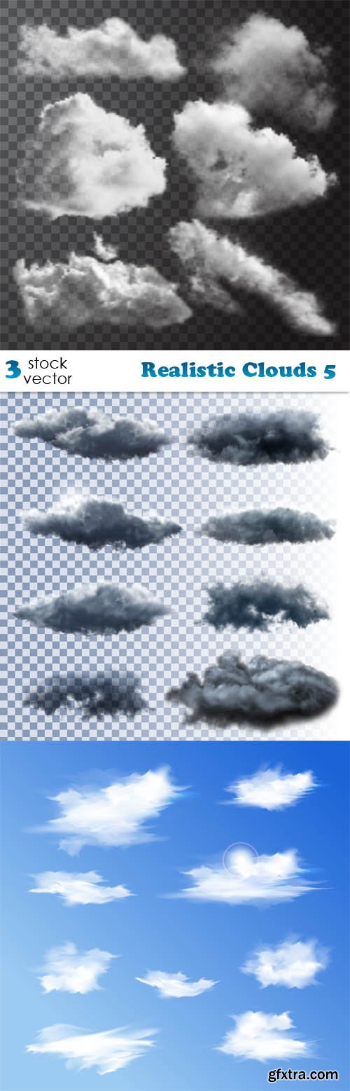 Vectors - Realistic Clouds 5