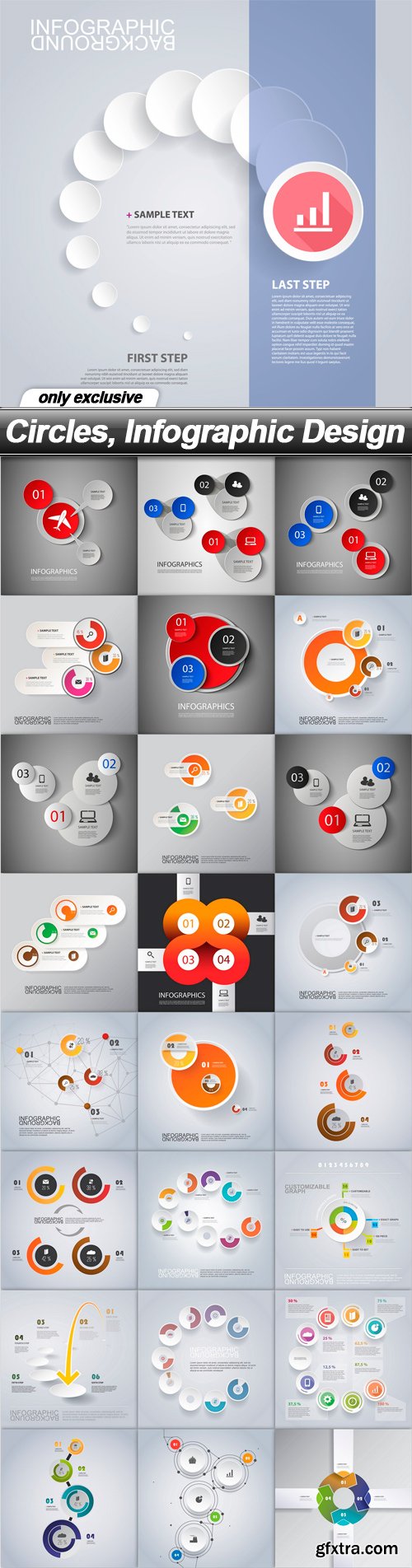 Circles, Infographic Design - 25 EPS