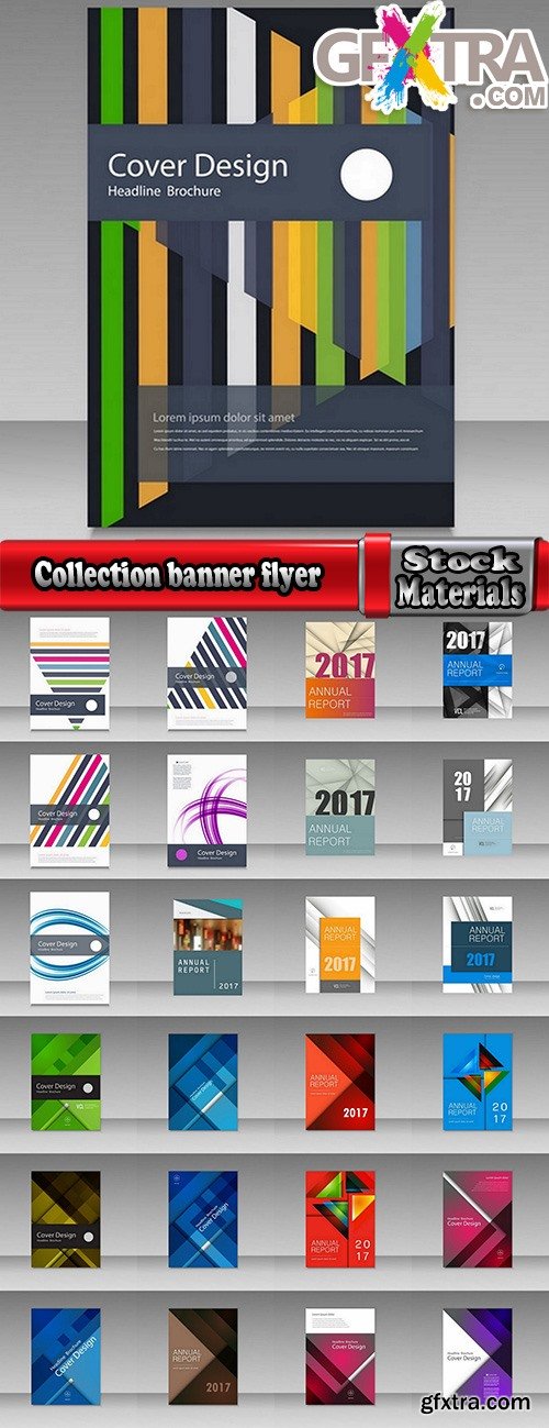 Collection gift certificate business card banner flyer calling card poster 6-25 EPS