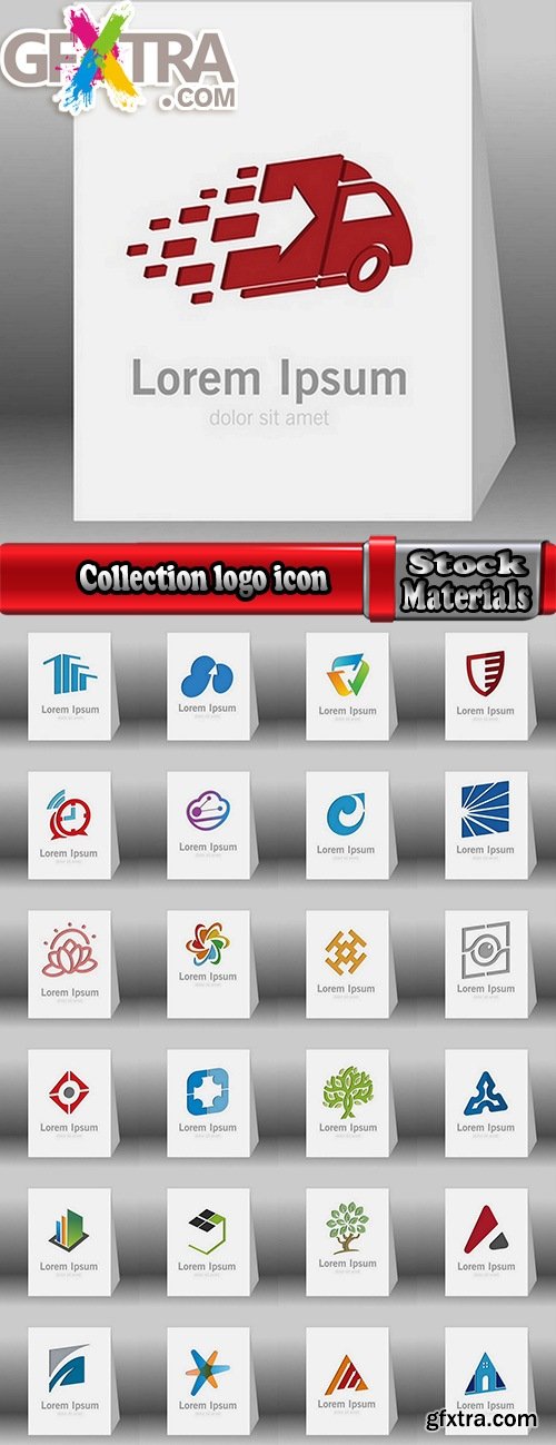 Collection logo icon web design element site 9-25 EPS