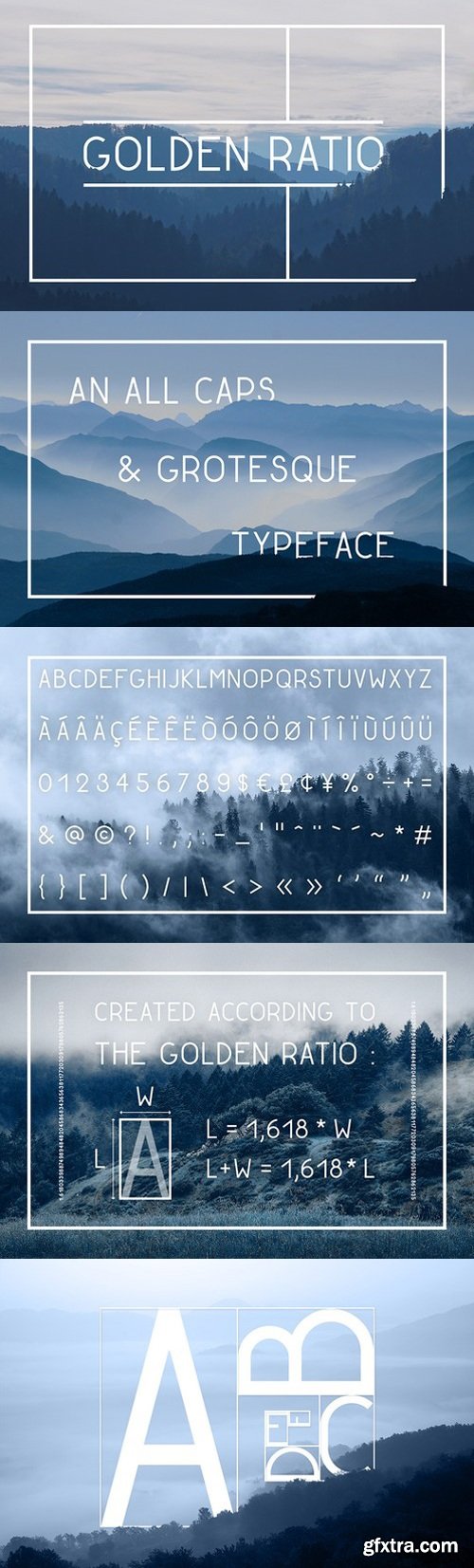 Golden Ratio Typeface