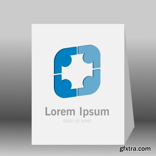 Collection logo icon web design element site 9-25 EPS