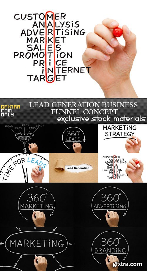 Lead Generation Business Funnel Concept - 10 UHQ JPEG