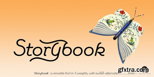 Storybook Font Family - 3 Fonts $99