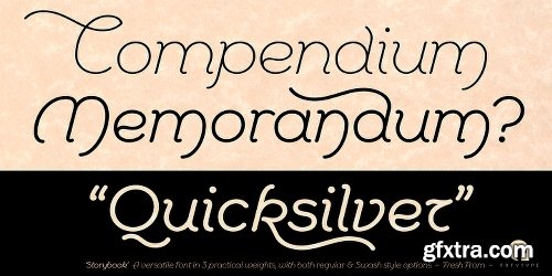 Storybook Font Family - 3 Fonts $99