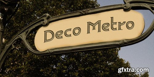 Deco Metro Font Family - 2 Fonts