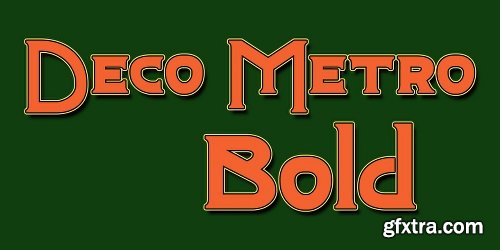 Deco Metro Font Family - 2 Fonts