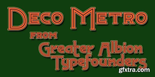 Deco Metro Font Family - 2 Fonts