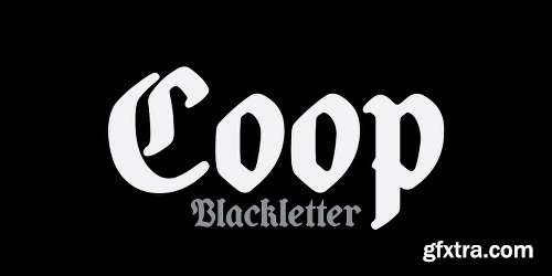 Coop Blackletter Font