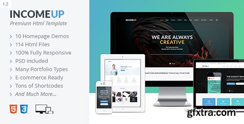 ThemeForest - IncomeUp v1.2 - Multi-purpose Business HTML Template - 14630728