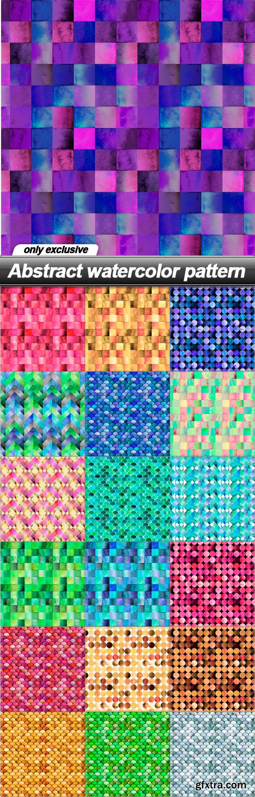 Abstract watercolor pattern - 19 UHQ JPEG