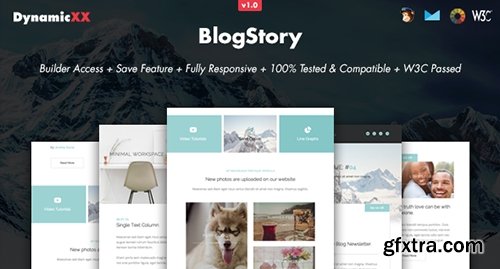 ThemeForest - BlogStory v1.0.1 - Responsive Email + Online Template Builder - 15856010