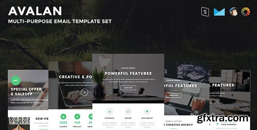 ThemeForest - Avalan v1.1 - Responsive Email Set - 16318868