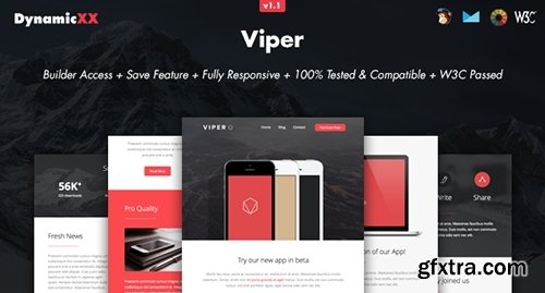 ThemeForest - Viper v1.1.1 - Responsive Email - Online Template Builder - 13440178