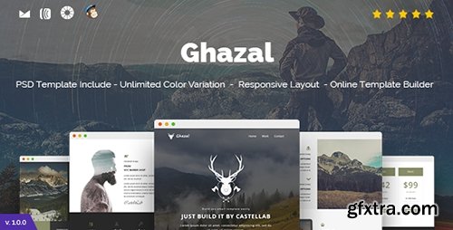 ThemeForest - Ghazal v1.0 - Responsive Email and Newsletter Template - 16475416