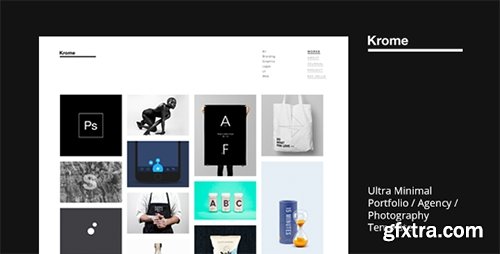 ThemeForest - KROME v1.0 - Pure & Minimal Creative Portfolio / Agency / Photography Template - 16686195