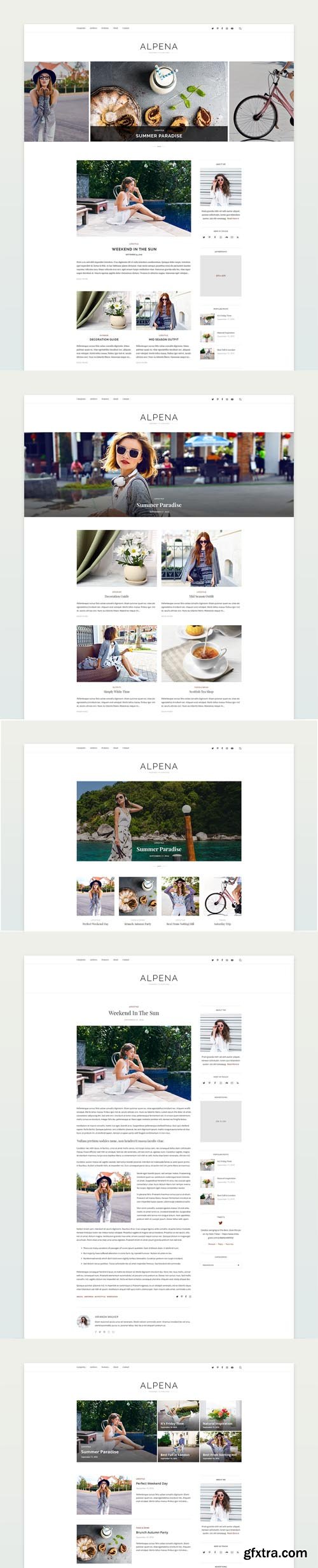 Alpena - Personal Blog Template