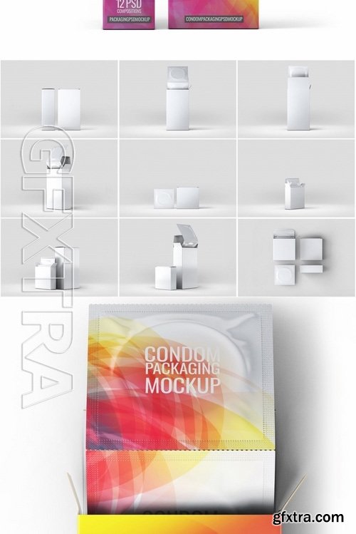 Сondoms Packaging Mock-Up