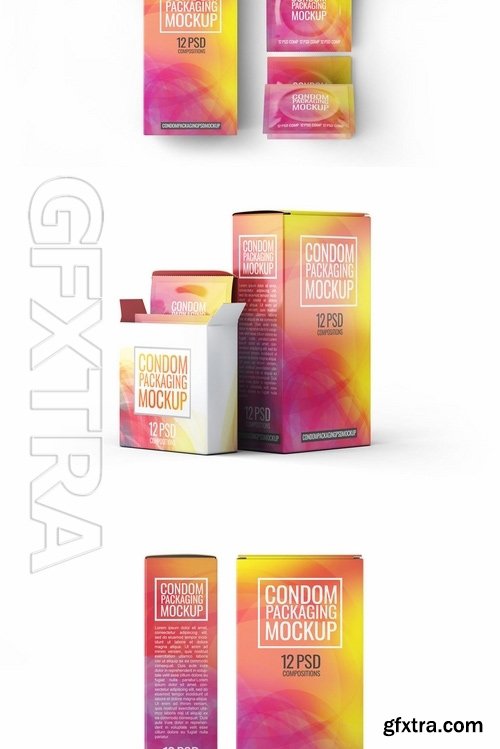 Сondoms Packaging Mock-Up