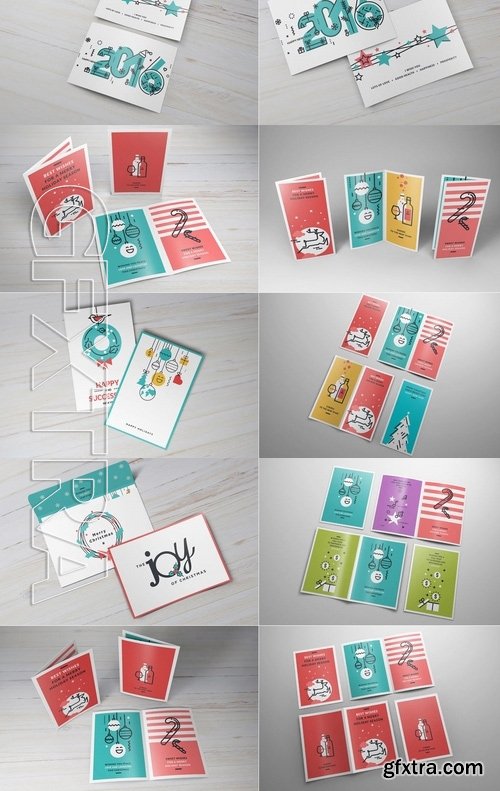 10 Types Of Invitation Greeting Card Mock-up