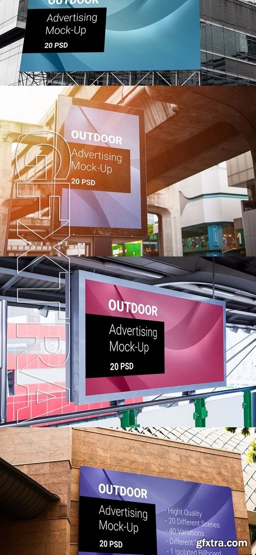 Billboard Outdoor Advertising Mock-Up