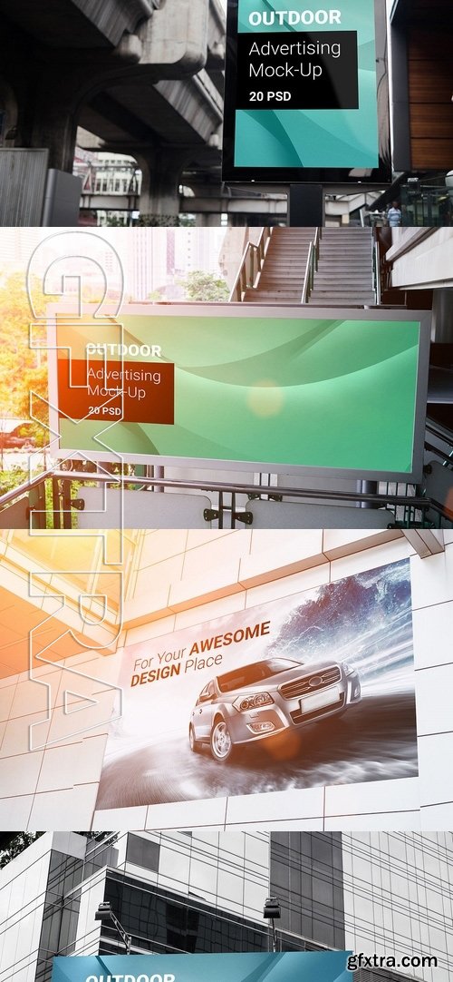 Billboard Outdoor Advertising Mock-Up