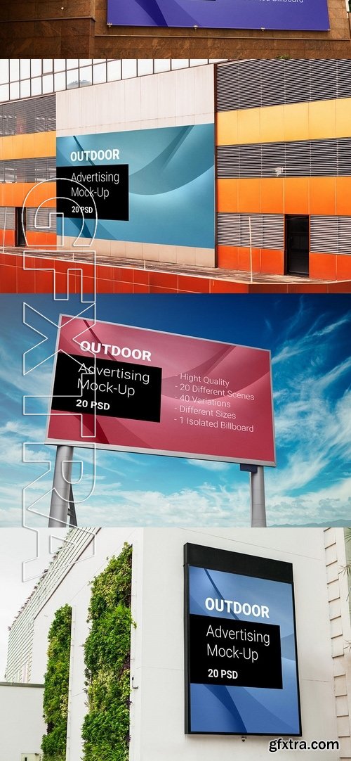 Billboard Outdoor Advertising Mock-Up