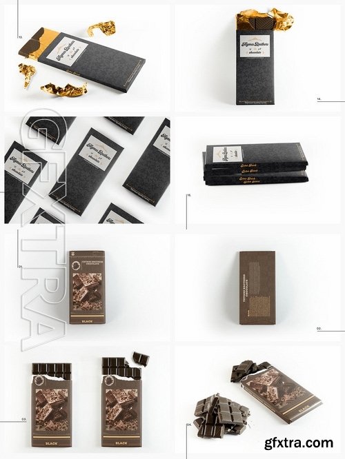 Chocolate Bar Packaging Mockup