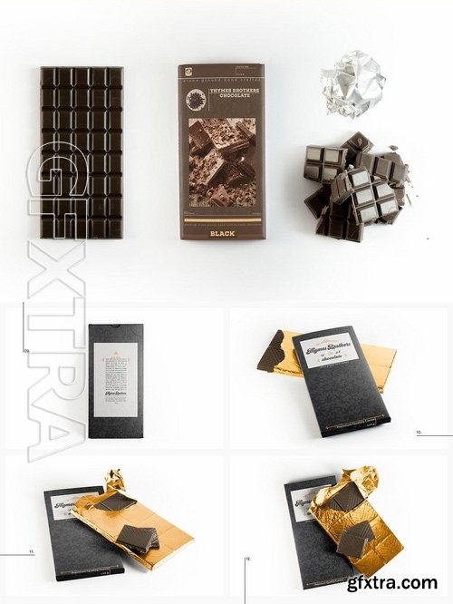 Chocolate Bar Packaging Mockup