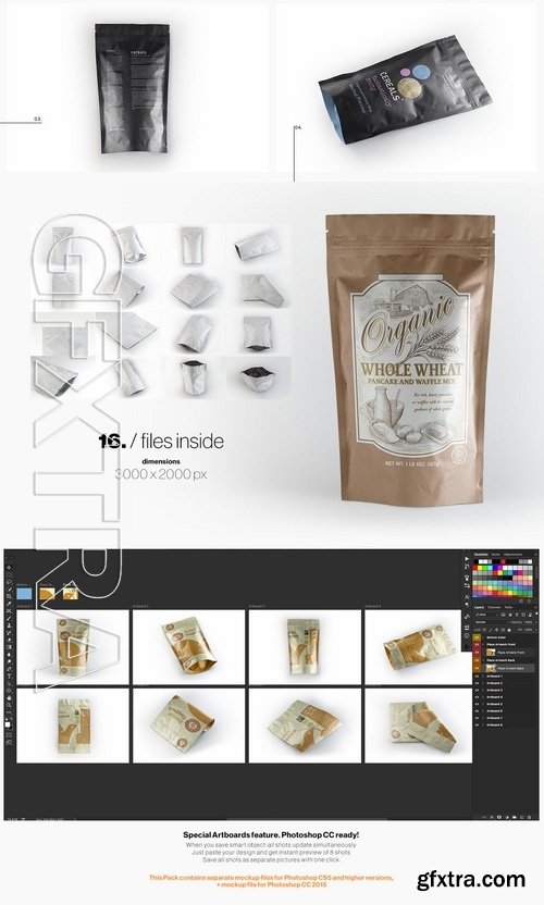 Plastic Pouch Bag Mockup