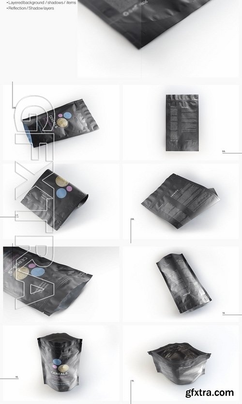 Plastic Pouch Bag Mockup