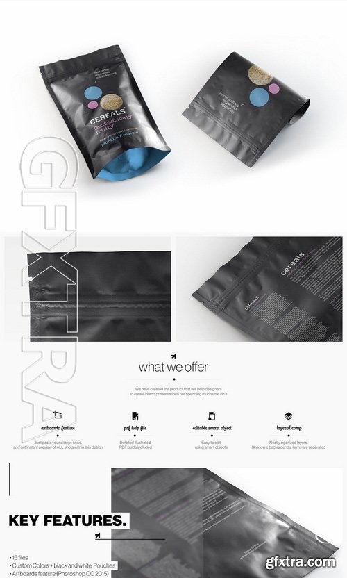 Plastic Pouch Bag Mockup