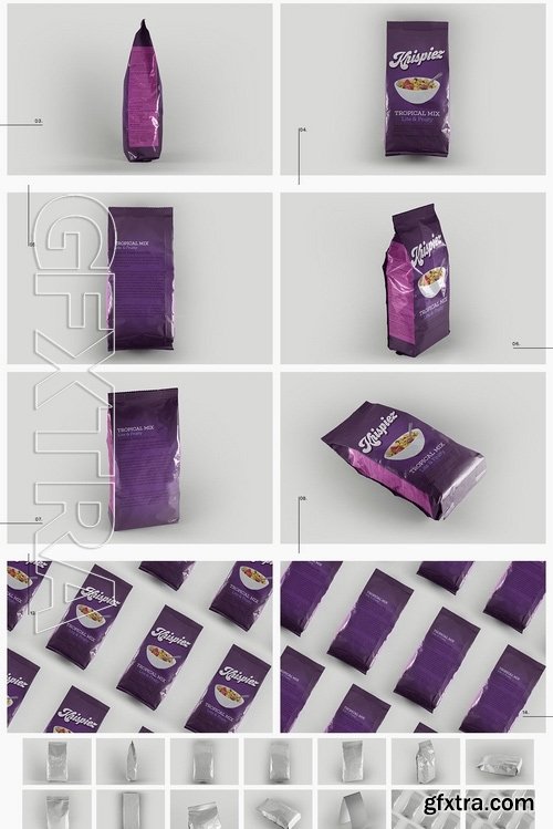 Pouch Packet Packaging Mockup