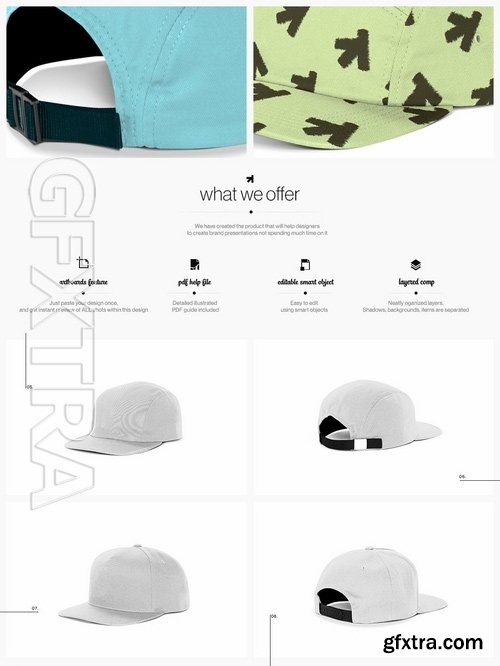 Snapback FullCap Mockup