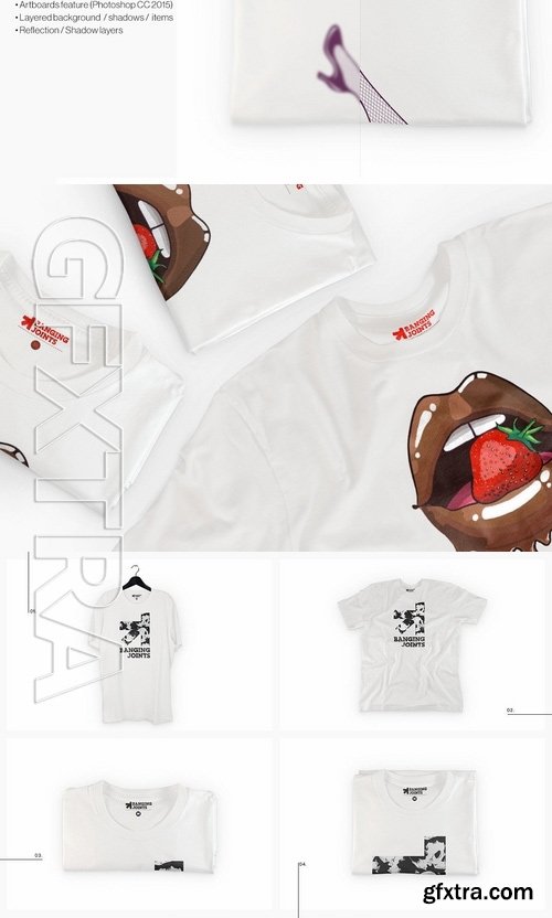 White T-Shirt Presentation Mockup