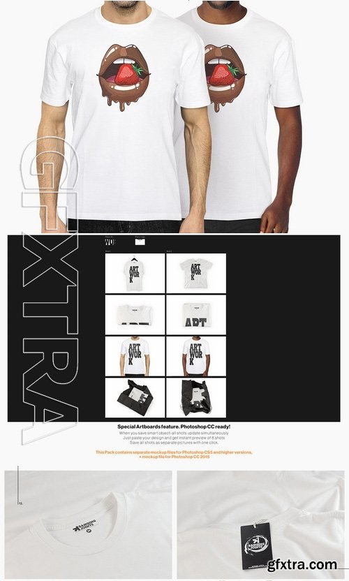 White T-Shirt Presentation Mockup