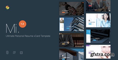 ThemeForest - Mi. v1.3 - Ultimate Personal Resume vCard Template - 13308494