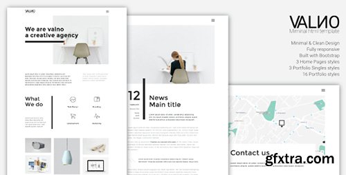 ThemeForest - Valno v1.1.1 - Minimal Creative Multi page Portfolio Template - 15377226