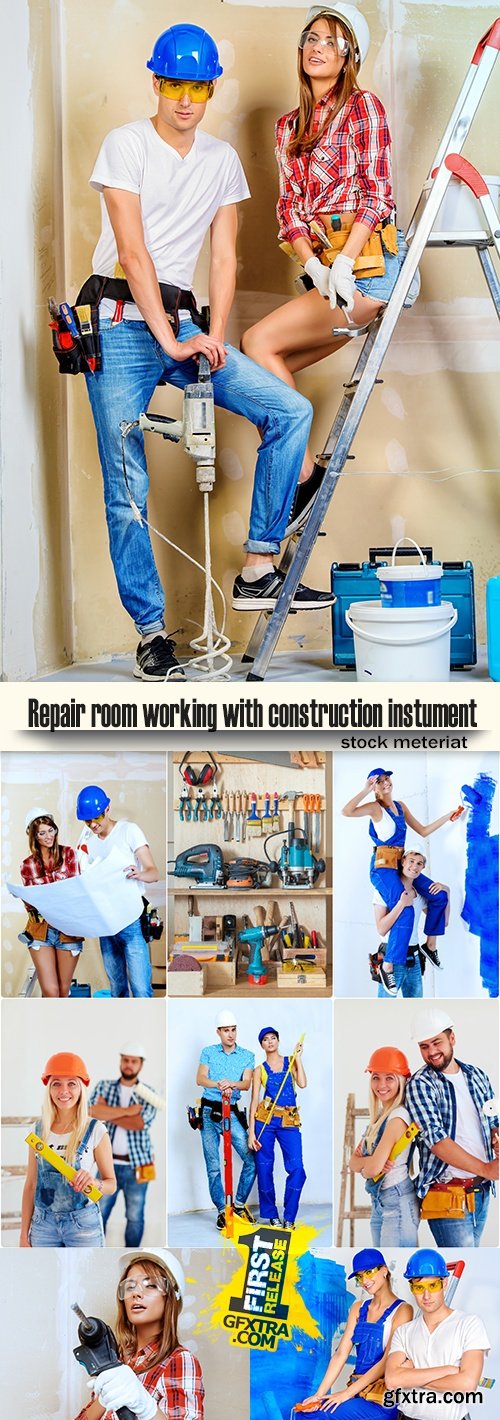 Repair room working with construction instrument