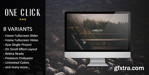 ThemeForest - One Click v1.0 - Parallax One Page HTML Template - 7881785