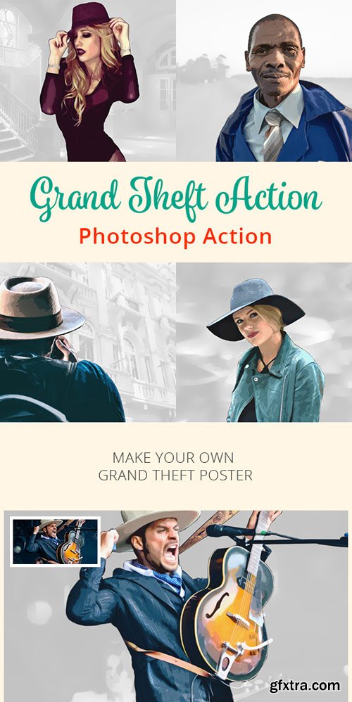 GraphicRiver - Grand Theft Action - Photoshop Action - 17810563