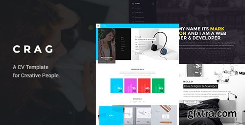 ThemeForest - Crag - Creative Resume CV PSD Template