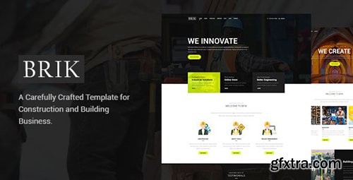 ThemeForest - Brik - Construction & Building PSD Template