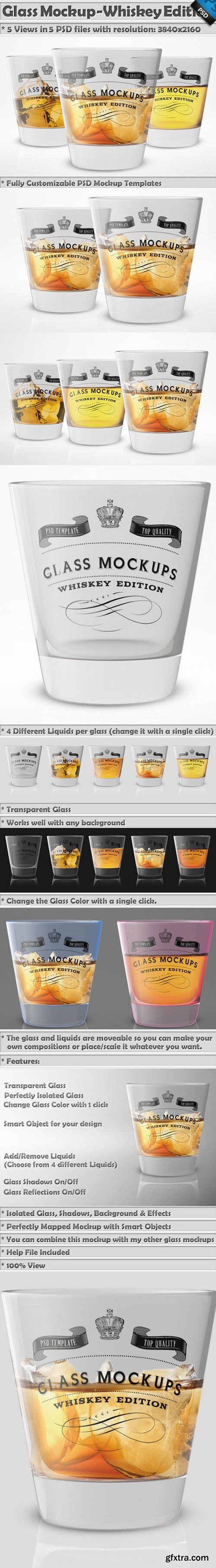 CM - Glass Mockup - Whiskey Glass Mockup 366012