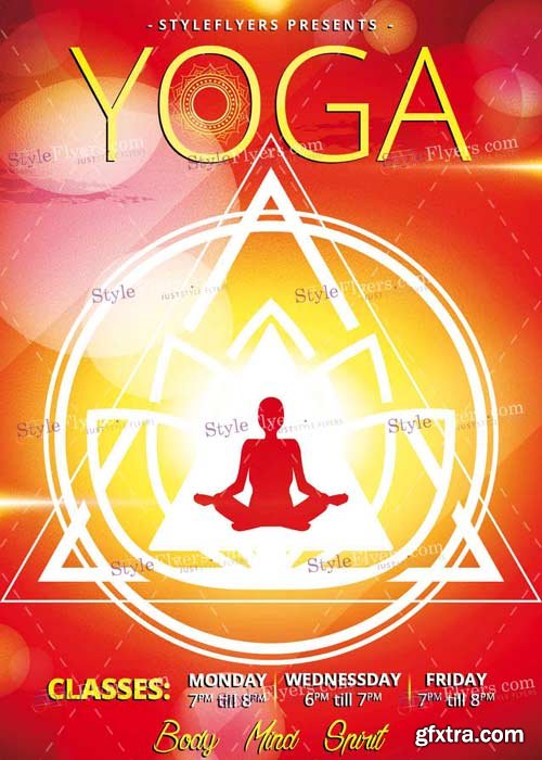 Yoga PSD V5 Flyer Template