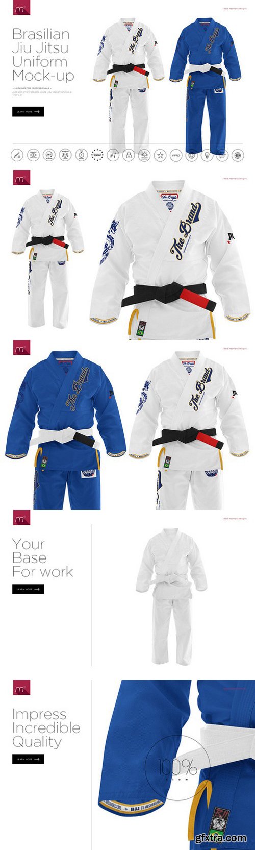 CM - Brasilian Jiu Jitsu Uniform Mock-up 903797