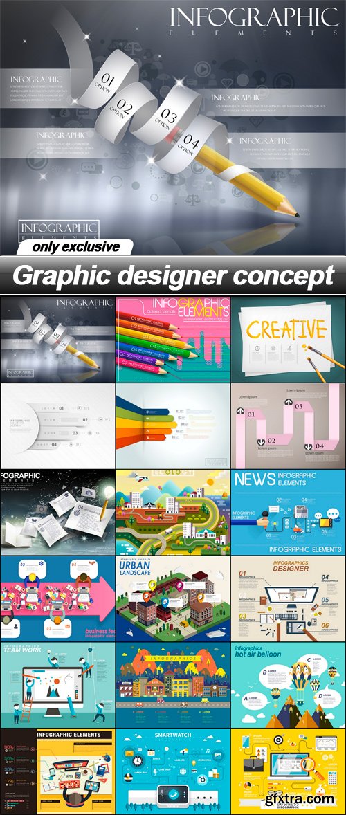 Graphic designer concept - 18 EPS