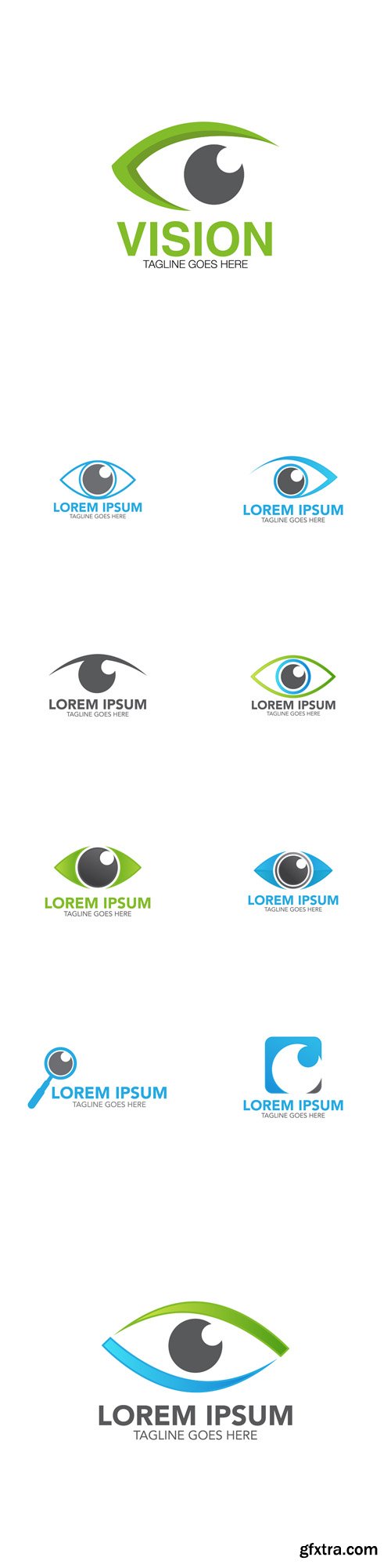 Vector Set - Eye Logo Icons