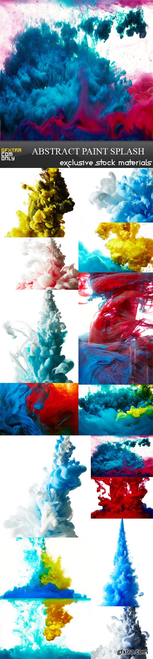 Abstract paint splash, 15 UHQ JPEG